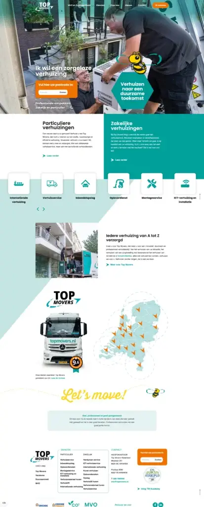 Top Movers website laten maken